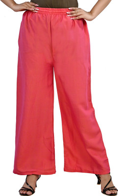 FusFus Regular Fit Women Pink Trousers