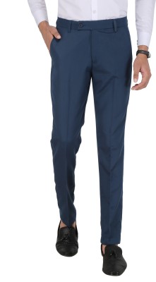 GhabaCreation Regular Fit Men Blue Trousers