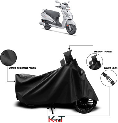 KEDIT Waterproof Two Wheeler Cover for Hero(Black)