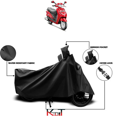 KEDIT Waterproof Two Wheeler Cover for Hero(Duet, Black)