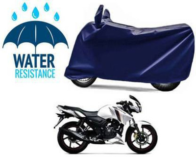 AutoGalaxy Waterproof Two Wheeler Cover for TVS(Apache RTR 160 4V, Blue)