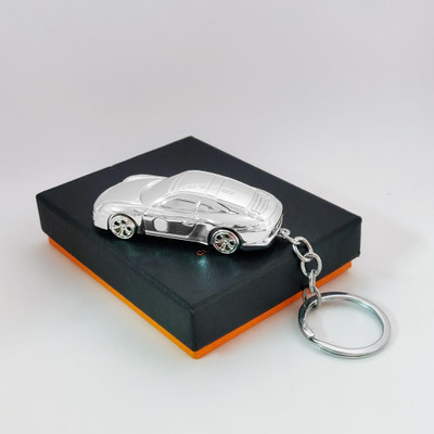 Exquisite ™mini car shape windproof Electronic USB Rechargeable Lighter Car Design USB Rechargeable Lighter& Cigarette Lighter(Silver)