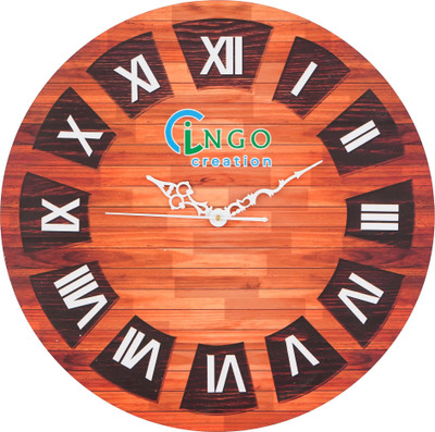 Ingo Creation Analog 30 cm X 30 cm Wall Clock(Multicolor, Without Glass, DIY Clocks)