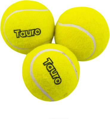 Tauro TENNIS CRICKET BALLS SET OF 3 Cricket Tennis Ball(Standard, Pack of 3)