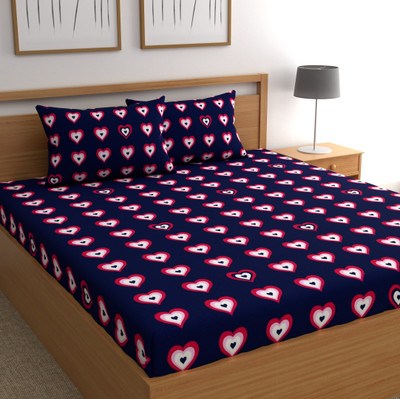 CHHAVI INDIA 120 TC Microfiber Double Printed Bedsheet(Pack of 1, Multicolor 1)
