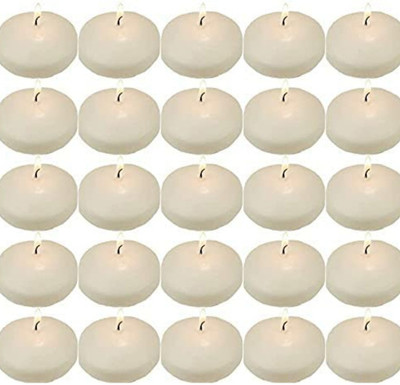 Parkash Candles Floating Nugget Candles Candle(White, Pack of 20)