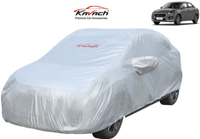 Kavach Car Cover For Maruti Suzuki Swift Dzire LDI Optional (With Mirror Pockets)(Silver, For 2020 Models)