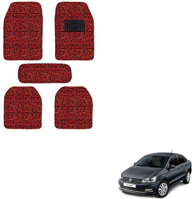 SEMAPHORE PVC, Rubber Standard Mat For  Volkswagen Vento(Red, Black)