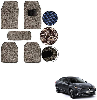 SEMAPHORE PVC, Rubber Standard Mat For  Renault Fluence(Beige, Brown)