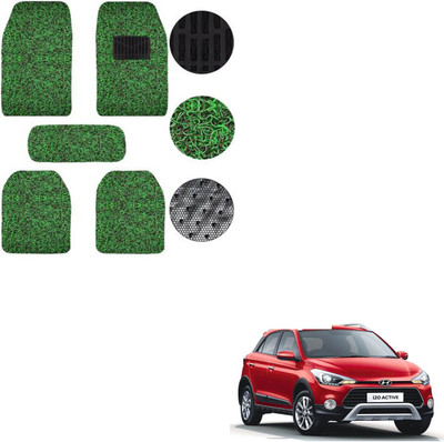 SEMAPHORE PVC, Rubber Standard Mat For  Hyundai i10 Active(Green, Black)