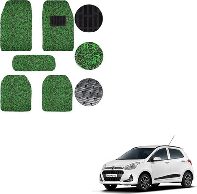 SEMAPHORE PVC, Rubber Standard Mat For  Hyundai i10(Green, Black)