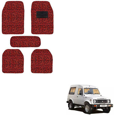 SEMAPHORE PVC, Rubber Standard Mat For  Maruti Gypsy(Red, Black)