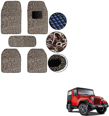 SEMAPHORE PVC, Rubber Standard Mat For  Mahindra Thar(Beige, Brown)