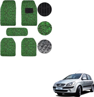 SEMAPHORE PVC, Rubber Standard Mat For  Hyundai Getz(Green, Black)