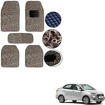 SEMAPHORE PVC, Rubber Standard Mat For  Hyundai Xcent(Beige, Brown)