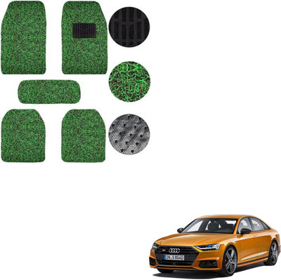 SEMAPHORE PVC, Rubber Standard Mat For  Audi A8(Green, Black)