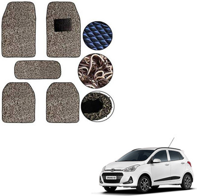 SEMAPHORE PVC, Rubber Standard Mat For  Hyundai i10(Beige, Brown)