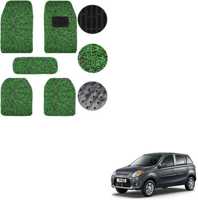 SEMAPHORE PVC, Rubber Standard Mat For  Maruti Alto 800(Green, Black)