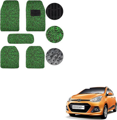 SEMAPHORE PVC, Rubber Standard Mat For  Hyundai Grand i10(Green, Black)