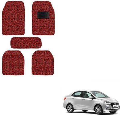 SEMAPHORE PVC, Rubber Standard Mat For  Hyundai Xcent(Red, Black)