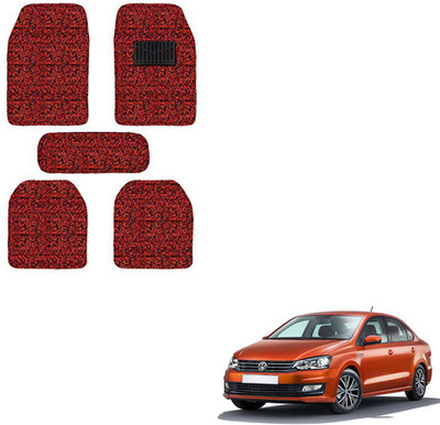 SEMAPHORE PVC, Rubber Standard Mat For  Volkswagen Polo(Red, Black)