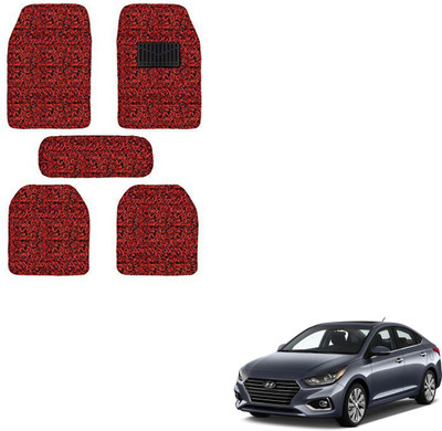 SEMAPHORE PVC, Rubber Standard Mat For  Hyundai Accent(Red, Black)
