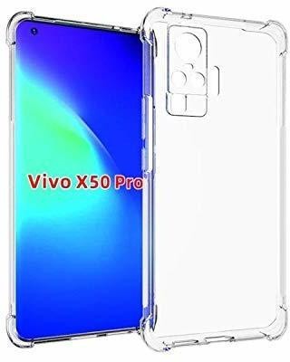 DropFit Bumper Case for Vivo X50 Pro(Transparent, Shock Proof, Pack of: 1)