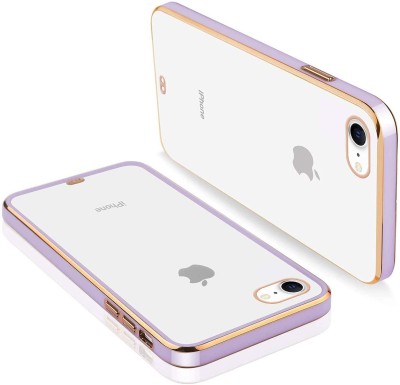 V-TAN Back Cover for Apple iPhone 6(Transparent, Purple, Silicon, Pack of: 1)