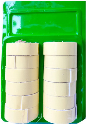 PRIMEFAIR Foam Tap Decoration Double Side Foam Tap (Manual)(Set of 12, Yellow)