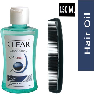 Clear ANIT-DANDRUFF NOURISHING HAIR OIL 150ml WITH 1 COMB(2 Items in the set)