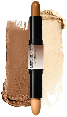 JANOST HD Concealer Long Lasting Corrector Highlighter Creamy Contour Stick Concealer(BEIGE, BROWN, 8 g)