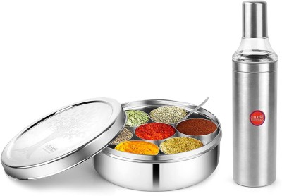 Classic Essentials Stainless Steel Grocery Container  - 100 ml(Silver)