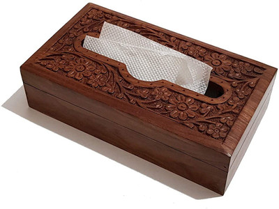 crafthub 1 Compartments WOOD DESK ORGANIZER(Brown)