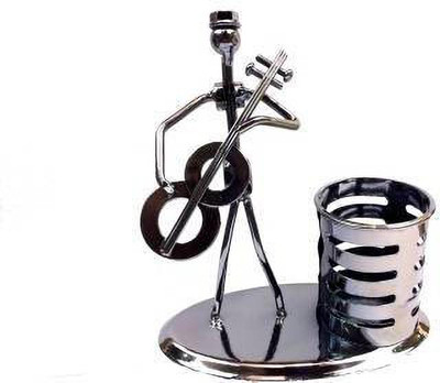 Posh store 1 Compartments METAL PEN STAND(Black)