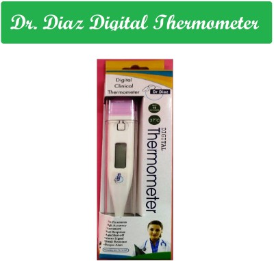 Dr. Diaz Digital Thermometer 3.7 V MT101 Clinical Thermometer with Instant Operation for Child & Adult Oral / Underarm use (White) MT-101 Thermometer(White, Yellow)