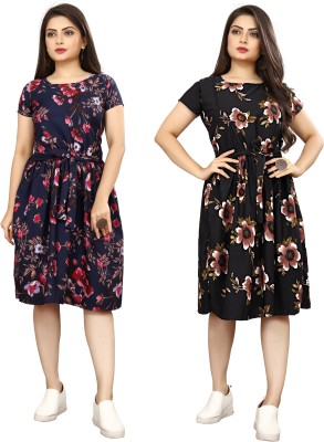 Nidhi Collection Women Maxi Multicolor Dress
