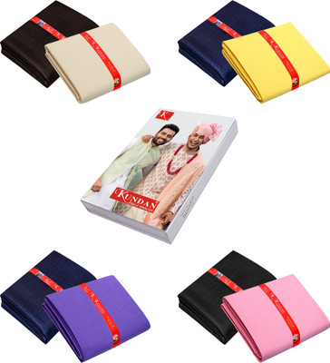 KUNDAN SULZ GWALIOR Cotton Blend Solid Shirt & Trouser Fabric