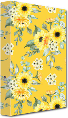 Nourish Cardboard Punchless File Folder(Set Of 1, Sunflowers yellow)