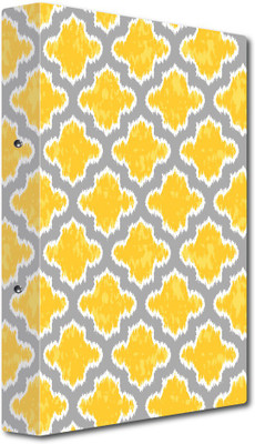 Nourish Cardboard Punchless File Folder(Set Of 1, Yellow-Grey)
