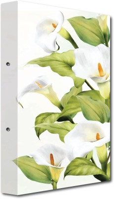 Nourish Cardboard Punchless File Folder(Set Of 1, White lily)