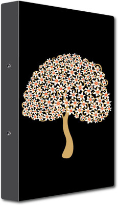 Nourish Cardboard Punchless File Folder(Set Of 1, Tree-On black)