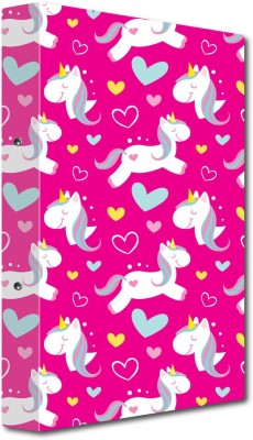 Nourish Cardboard Punchless File Folder(Set Of 1, Pink unicorn)