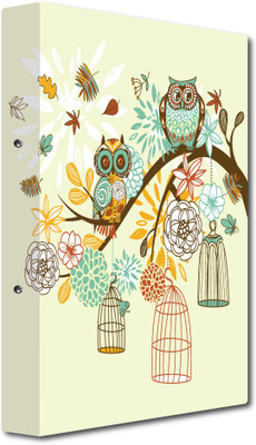 Nourish Cardboard Punchless File Folder(Set Of 1, Owls-On branchs)