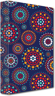 Nourish Cardboard Punchless File Folder(Set Of 1, Polka-Circles-On blue)