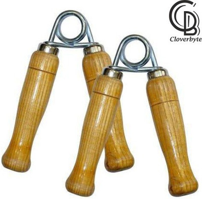 CLOVERBYTE Wooden Hand Grip For Home Gym Fitness Exercise (Pack of 2) Hand Grip Hand Grip/Fitness Grip