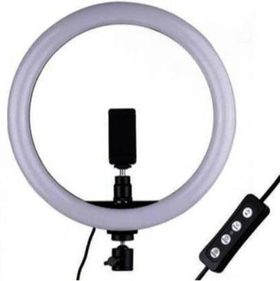 TULUA Ring Light for Photography, Video Shooting, Streaming, TIK Tok Compatible with Camera, Android and iOS Devices Ring Flash (Assorted -10 inch) Ring Flash Holder Without Tripod Stand Flash Ring Flash Ring Flash (Assorted) Ring Flash(White, Black)
