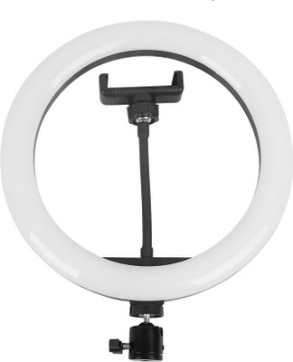 Webilla Round selfie Stick Photography ring light Ring Flash(White)