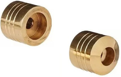Bullkartzone Brass Handlebar End Weights for Royal Enfield (Set of 2, Golden) Handle Bar(Gold)