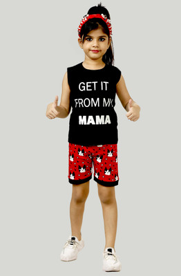 Mojua Baby Boys & Baby Girls Casual T-shirt Shorts(Black)