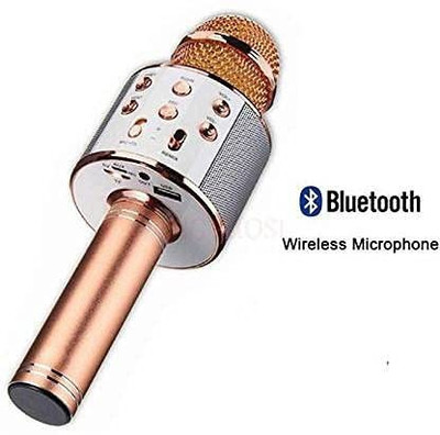 Y2H Enterprises Handheld Wireless Singing Mike Multi-Function Bluetooth Karaoke Mic with Microphone Speaker for All Smart Phones|Android|I Phone Ws-858 Microphone